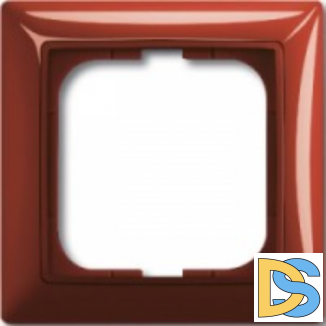 Рамка ABB Basic 55 1-постовая - фойер (красный)