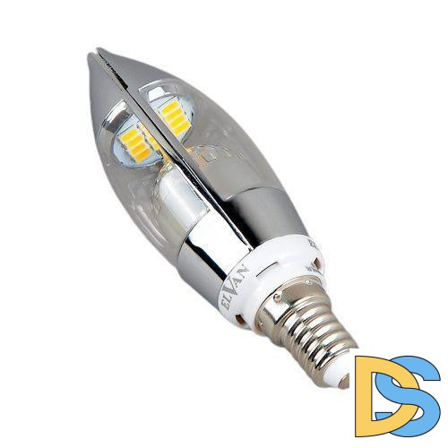 Лампа светодиодная диммируемая Elvan E14 5W 3000K прозрачная E14-5W-3000K-Dim-Q68-SL