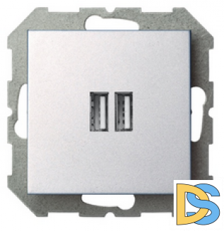 Зарядное устройство USB (A+A)3.4A EPSILON алюминий