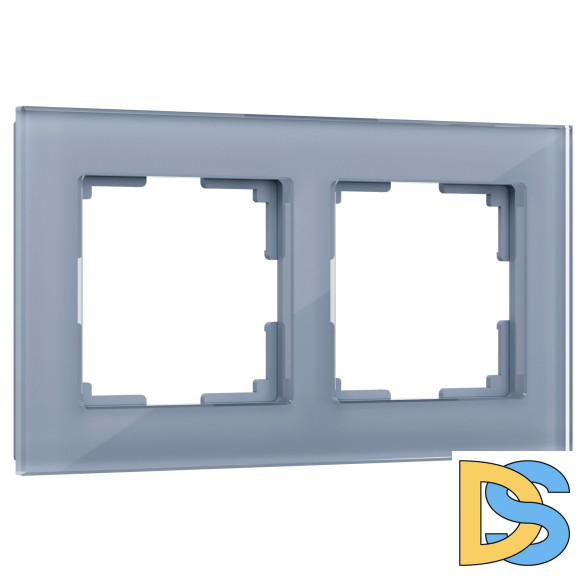 Рамка на 2 поста Werkel Favorit (серый,стекло) W0021115