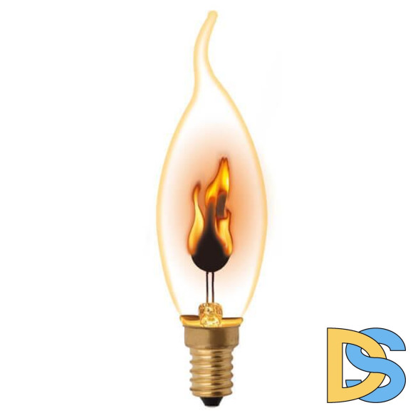 Лампа накаливания Uniel E14 3W золотистая IL-N-CW35-3/RED-FLAME/E14/CL UL-00002982