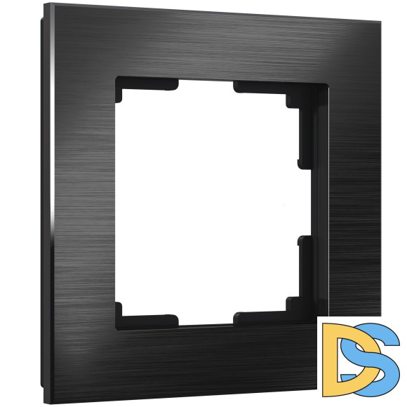 Рамка на 1 пост Werkel Aluminium (черный алюминий) W0011708