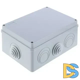 Коробка распределительная  190х140х70 мм цвет серый, IP55