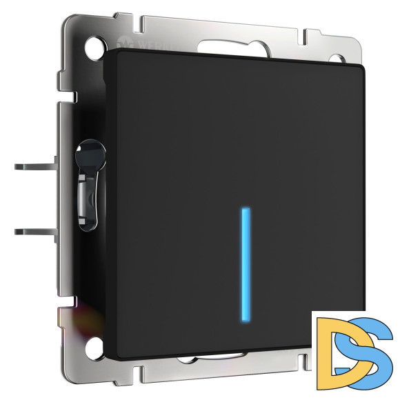 Умный сенсорный Выключатель одноклавишный Werkel (черный) W4510608