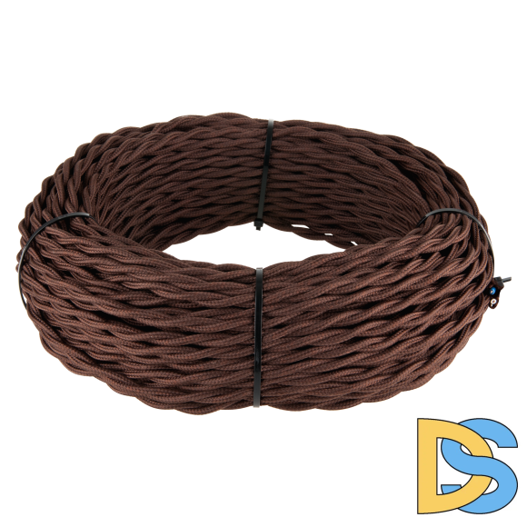 Ретро кабель витой Werkel 2х2,5 (коричневый) 20 м W6452314