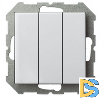 Выключатель EPSILON 3кл. белый