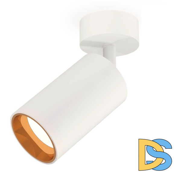 Комплект накладного поворотного светильника Ambrella light XM6322004 SWH/PYG белый песок/золото желтое полированное MR16 GU5.3 (A2202, C6322, N6113)