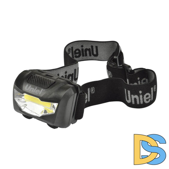 Налобный светодиодный фонарь Uniel от батареек 120 лм S-HL017-C Black UL-00001379