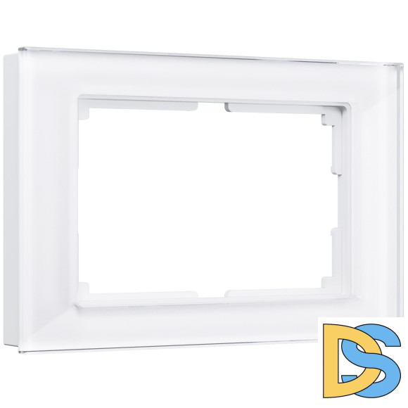 Рамка для двойной розетки Werkel Favorit (белый,стекло) W0081101