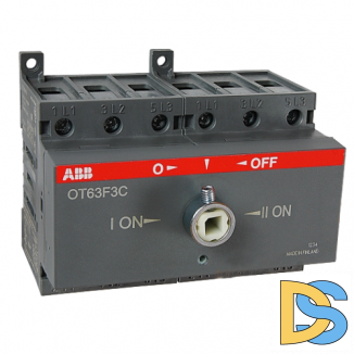 Реверсивный выключатель нагрузки АВВ OT63F3C 3P 63A