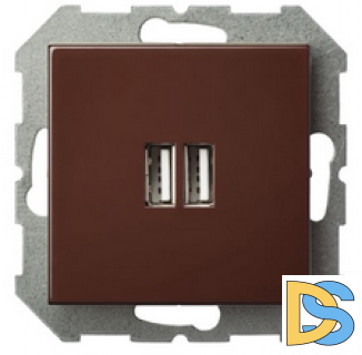 Зарядное устройство USB (A+A)3.4A EPSILON коричневый