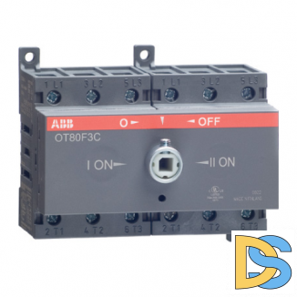 Реверсивный выключатель нагрузки АВВ OT80F3C 3P 80A