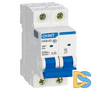 Автоматический выключатель CHINT NXB-63S 2P 16A 4.5kA х-ка C (R)