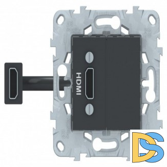 Розетка HDMI, Антрацит, серия Unica New, Schneider Electric