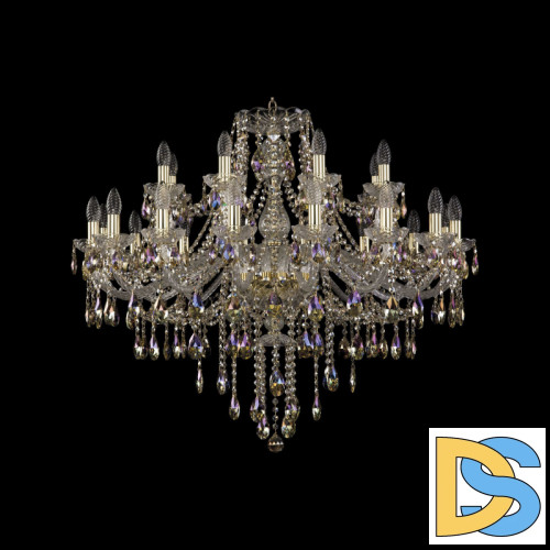 Подвесная люстра Bohemia Ivele Crystal 1415/16+8/360 G R801