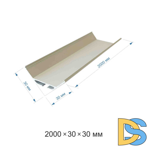 Профиль угловой накладной Apeyron ширина ленты до 22мм 08-22-01