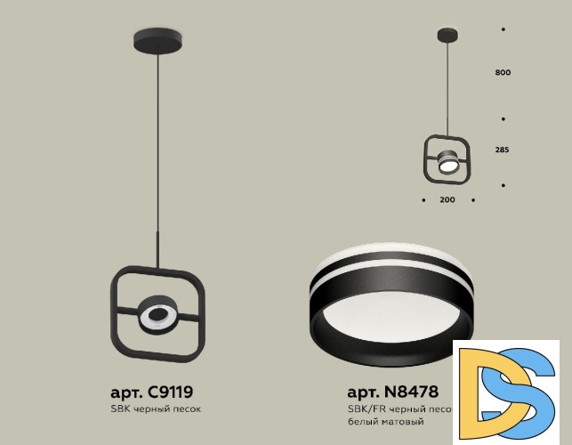 Подвесной светильник Ambrella Light Traditional (C9119, N8478) XB9119154