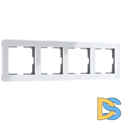 Рамка на 4 поста Werkel Acrylic (белый) W0042701
