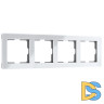 Рамка на 4 поста Werkel Acrylic (белый) W0042701