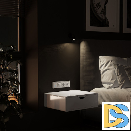 Рамка на 4 поста Werkel Acrylic (белый) W0042701