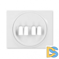 Лицевая панель для двойной аудиорозетки Legrand Galea Life - белая