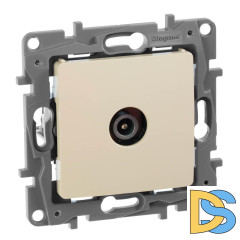 Розетка TV оконечная Legrand Etika слоновая кость 672365