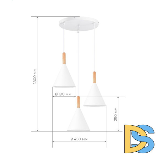 Подвесной светильник Evoluce Arket SLE1255-513-03