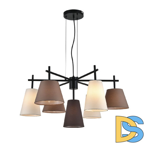 Подвесная люстра Indigo Abbinare 13032/7P Black V000534