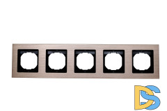 Рамка 5-я из алюминия шампань Vesta-Electric Exclusive Champagne Metallic