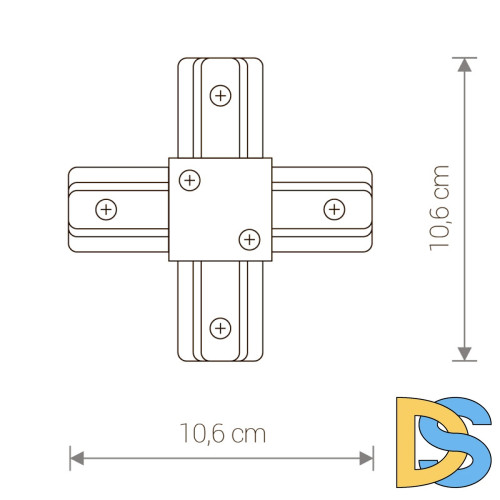 Коннектор X-образный Nowodvorski Profile 9188
