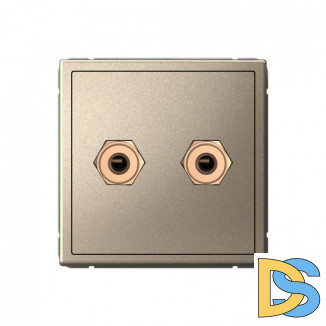 Акустическая Розетка двойная, Schneider Electric Art Gallery, цвет Шампань