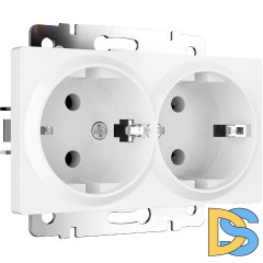 Розетка двойная с заземлением Werkel 4690389192111 W1172061 a062410