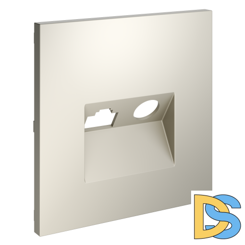 Накладка для розетки TV+RJ45 кат. 6, S70 (кашемир)