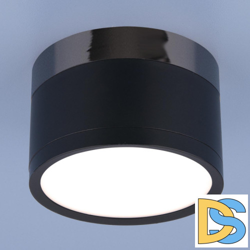 Потолочный светодиодный светильник Elektrostandard DLR029 10W 4200K черный матовый 4690389122019