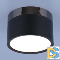 Потолочный светодиодный светильник Elektrostandard DLR029 10W 4200K черный матовый 4690389122019