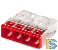 Клемма монтажная WAGO 4х0,5-2,5 (WAGO 2273-204)