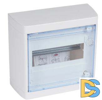 Щит настенного монтажа Nedbox Legrand (Легранд) 8 модулей прозрачная дверь с клеммным блоком 601245