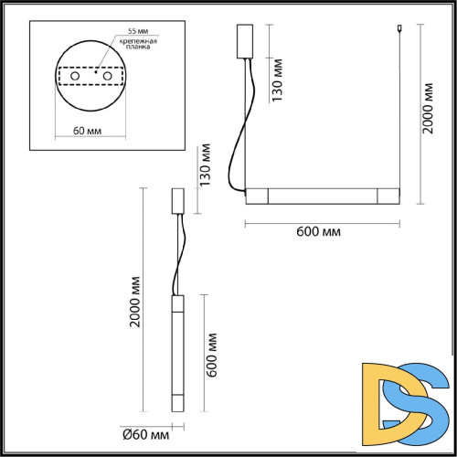 Подвесной светильник Odeon Light Marbella 6686/15L