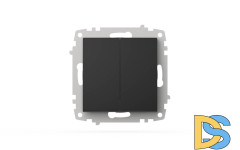 Выключатель двухклавишный ELBI Zena Vega 609-014800-202