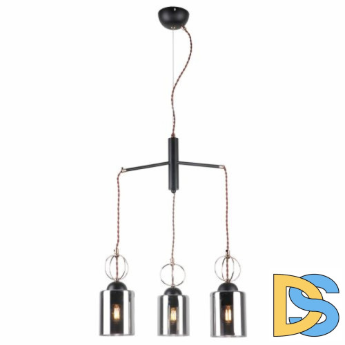 Подвесной светильник IMEX MD.0103-3-S BK+FGD