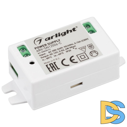 Блок питания Arlight ARV-SN12006-C (12V, 0.5A, 6W) 020425(1)