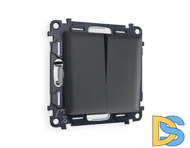 Комплект механизма 2-кл проходного выключателя Ambrella Volt Alfa MA903020