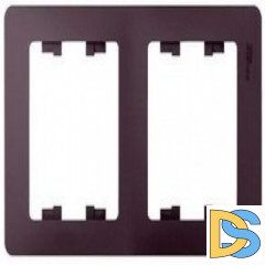 Рамка 2-ая (двойная), Сиреневый туман, серия Glossa, Schneider Electric