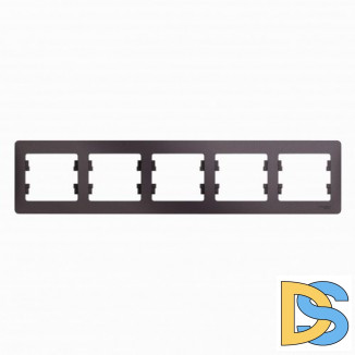 Рамка 5-ая (пятерная), Сиреневый туман, серия Glossa, Schneider Electric