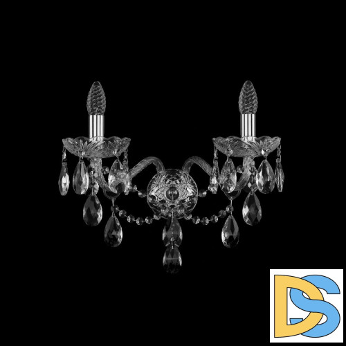 Бра Bohemia Ivele Crystal 1415B/2/200/XL Ni