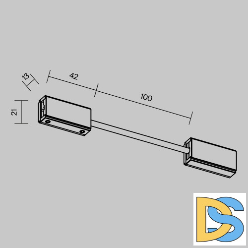 Коннектор питания гибкий Maytoni Flexity TRA200CPC-11B-10