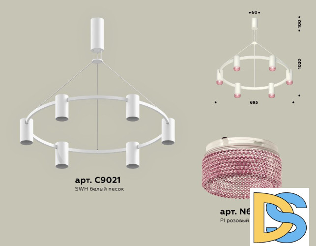 Подвесная люстра Ambrella Light Traditional DIY (С9021, N6152) XB9021201
