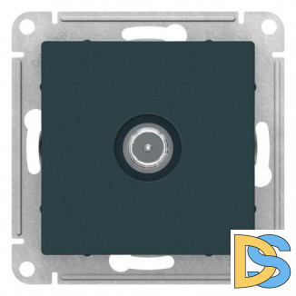 Розетка телевизионная оконечная ТV, Изумруд, серия Atlas Design, Schneider Electric