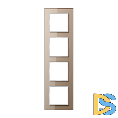 Рамка четырехместная Jung AC584GLCH