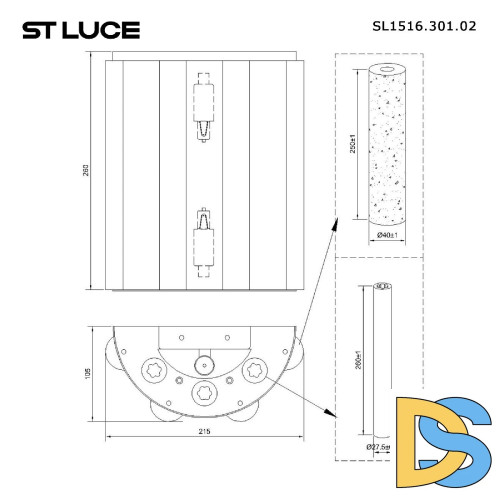 Настенный светильник ST Luce DeLight Collection SL1516.301.02